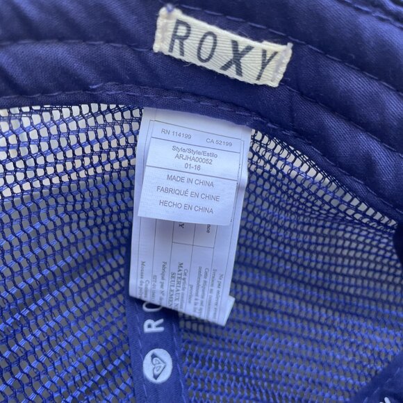 Roxy Cali Trucker Hat Snapback White Mesh California Logo Surfing - Picture 6 of 6